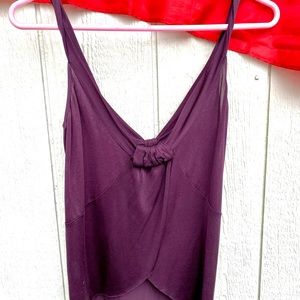 Ruby Plum Rose Sheer Top by Velvet